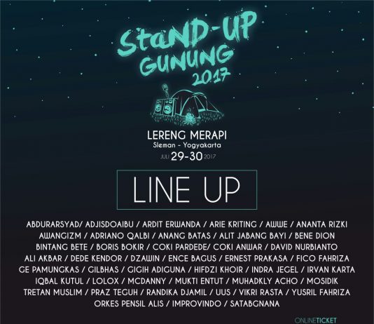 Stand Up Gunung 2017 – Lereng Merapi, Sleman (29-30 juli 2017)