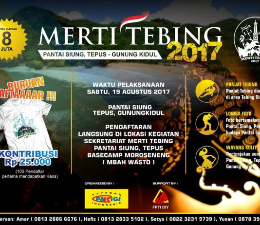 Merti Tebing Pantai Siung 2017 (19 Agustus 2017)