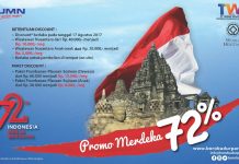 Discount Tiket Masuk Candi Prambanan-Plaosan-Sojiwan di Hari Kemerdekaan 17 Agustus 2017