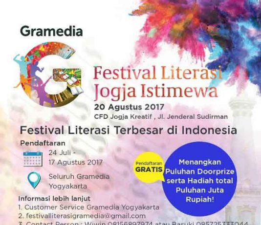Gramedia Festival Literasi Jogja Istimewa (20 Agustus 2017)