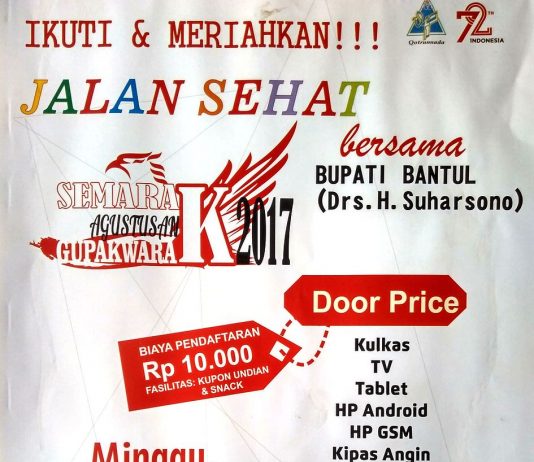 Jalan Sehat Semarak Agustusan Gupawarak 2017 (27 Agustus 2017)