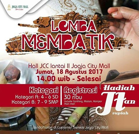 Lomba Membatik-Jogja City Mall (18 Agustus 2017)
