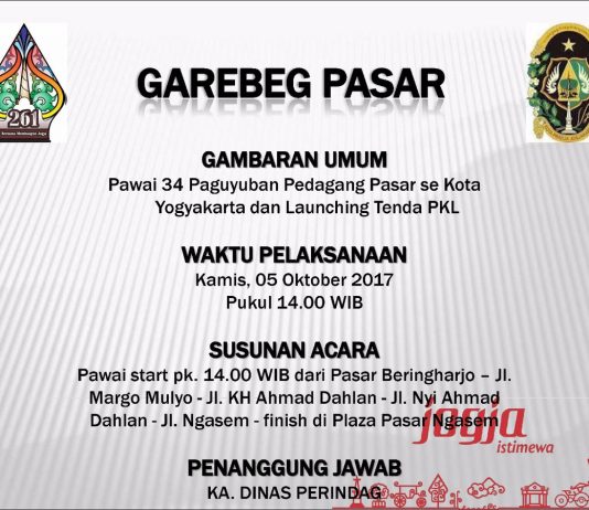 Garebeg Pasar – 261 Tahun Kota Yogyakarta (5 Oktober 2017)