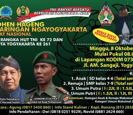 Gladhen Hageng Jemparingan Ngayogyakarta-Tingkat Nasional (8 Oktober 2017)