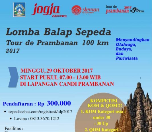 Lomba Balap Sepeda “Tour de Prambanan 2017” (29 Oktober 2017)