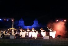 Kegiatan Parade Gamelan 2017 di Candi Barong