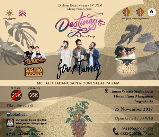 Konser Destinasi “The Finest Escape” (25 November 2017)