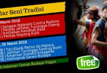 Jadwal Gelar Seni Tradisi TBY (24-25 Maret 2018)