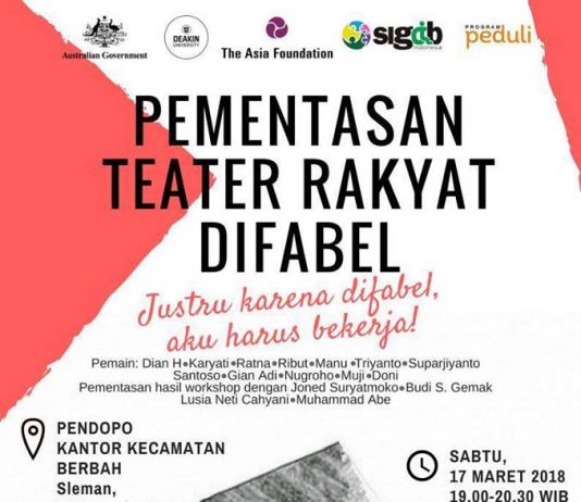 Pementasan Teater Rakyat Difabel (17 Maret 2018)