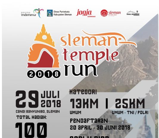 Registrasi SLEMAN TEMPLE RUN 2018 NOW IS OPEN (20 April -30 Juni 2018)