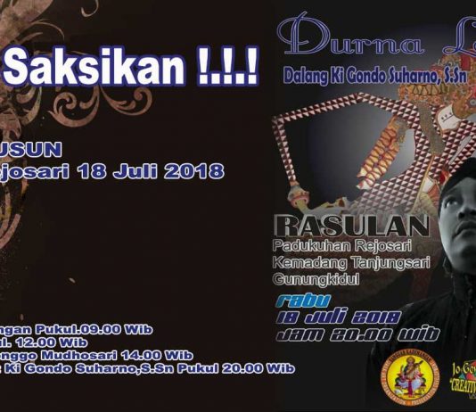 Merti Dusun Rejosari (18 Juli 2018)