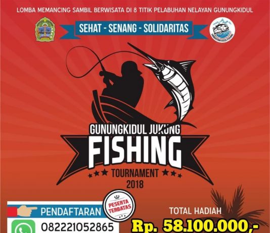 Gunungkidul Jukung Fishing Tournament 2018 (pendaftaran: 20 September-20 Oktober 2018)