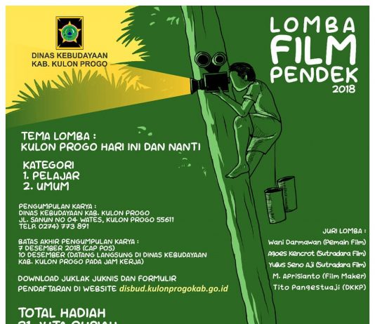 Lomba Film Pendek Kulon Progo 2018 (Deadline: 7 Desember 2018 Cap Pos)