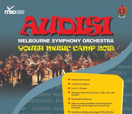 Audisi Melbourne Symphony Orchestra (20-21 Juni 2019)