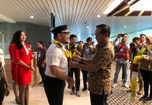 Penerbangan Perdana rute LOP-YIA-LOP, Hubungkan Destinasi Wisata Unggulan di Indonesia