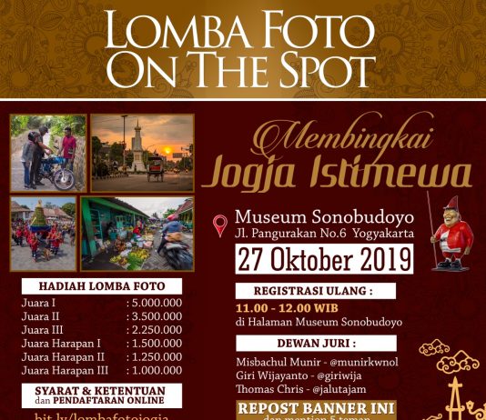 Lomba Foto On The Spot “Membingkai Jogja Istimewa”