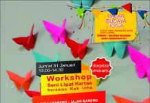 Pasar Budaya Jogja :Workshop Seni Lipat Kertas (31 Januari 2020)