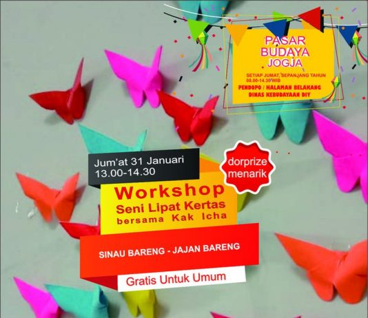 Pasar Budaya Jogja :Workshop Seni Lipat Kertas (31 Januari 2020)