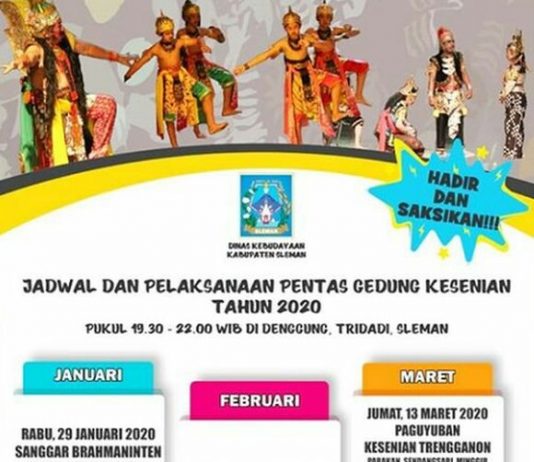 JADWAL PENTAS GEDUNG KESENIAN SLEMAN