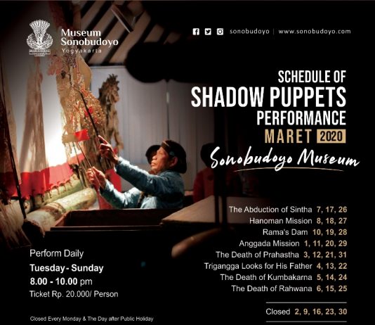 Jadwal Pertunjukkan Wayang Museum Sonobudoyo Yogyakarta – Maret 2020