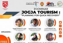 ZOOMINAR JOGJA TOURISM: PLANNING TO QUICK RECOVERY (26 Agustus 2020)