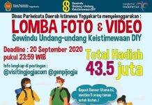 Lomba Foto dan Video Sewindu UU Keistimewaan DIY (1- 20 September 2020)