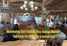 Monitoring dan Evaluasi (Monev) Desa Mandiri Budaya