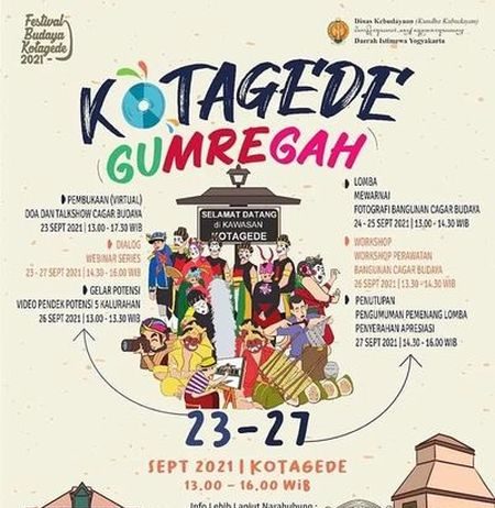 Festival Kotagede 2021 “Kotagede Gumregah” (23-27 September 2021)