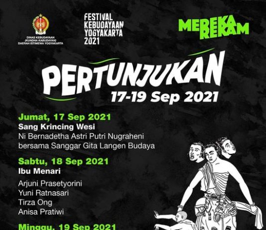Jadwal Pertunjukan FKY (17-19 September 2021)