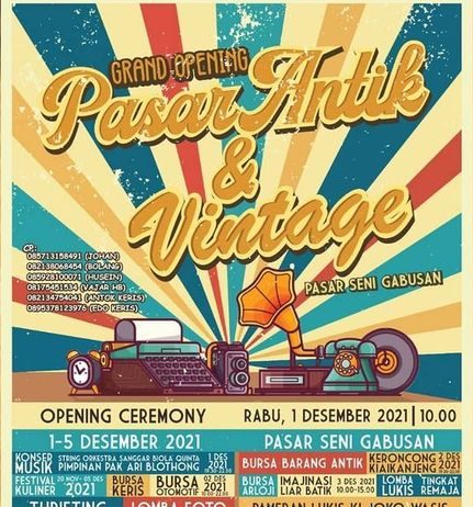 Pasar Antik & Vintage (1-5 Desember 2021)