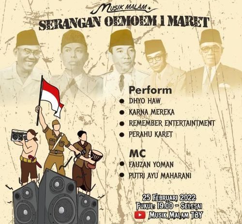 Musik Malam TBY – Serangan Umum 1 Maret (Tayang 25 Februari 2022)