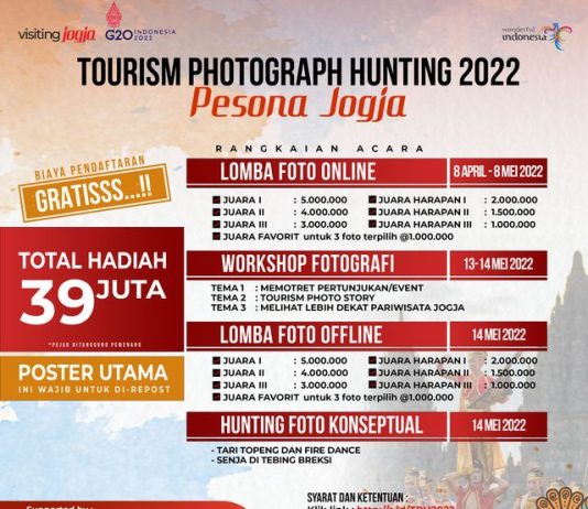 TOURISM PHOTOGRAPH HUNTING 2022 – WORKSHOP FOTOGRAFI “Pesona Jogja”