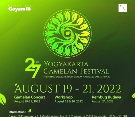 Yogyakarta Gamelan Festival (YGF) 2022 (19-21 Agustus 2022)