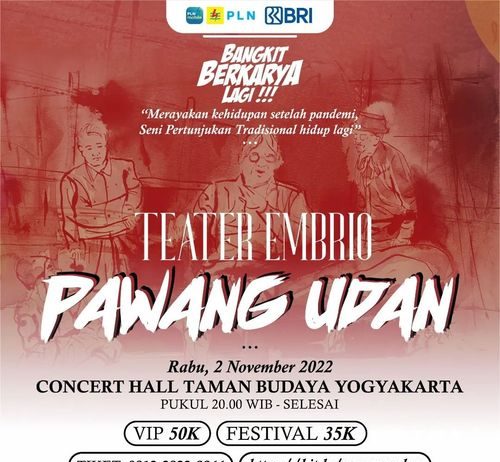 Pertunjukan Teater BANGKIT BERKARYA LAGI!!! “PAWANG UDAN” (2 November 2022)