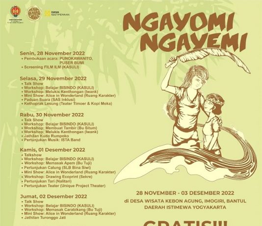 PEKAN BUDAYA DIFABEL 2022 “NGAYOMI NGAYEMI” (28 November – 03 Desember 2022)