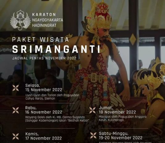 Jadwal Pentas Paket Wisata Srimanganti (15 -20 November 2022)