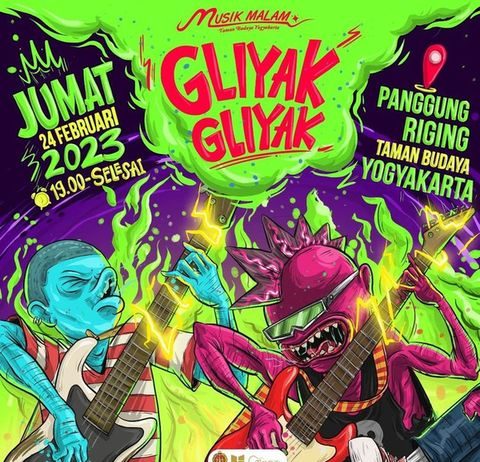 Musik Malam Taman Budaya Yogyakarta “Gliyak Gliyak” (24 Februari 2023)