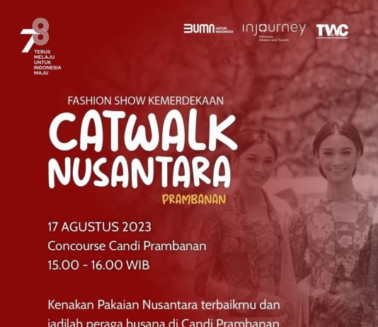 Catwalk Nusantara di Candi Prambanan (17 Agustus 2023)
