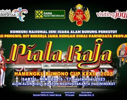 Konkurs Nasional Seni Suara Alam Burung Perkutut Piala Raja Hamengku Buwono Cup 2023 (16-17 September 2023)