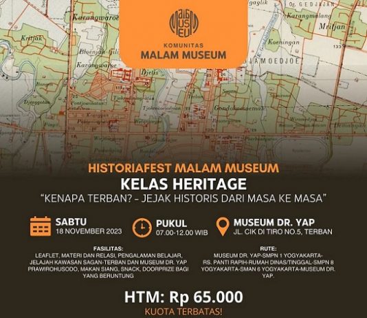 Heritage #2 “Kenapa Terban? Jejak Historis dari Masa ke Masa” (18 November 2023)
