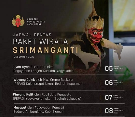 Jadwal Pentas Paket Wisata Srimanganti Bulan Desember 2023