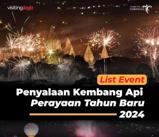 List Event Penyalaan Kembang Api Perayaan Tahun Baru 2024