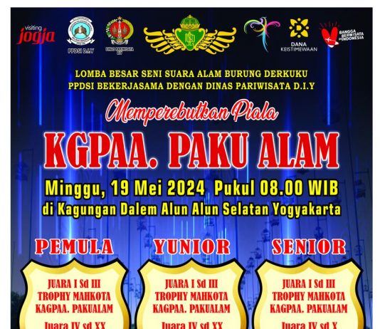 Lomba Besar Seni Suara Alam Burung Derkuku Paku Alam Cup 2024 (19 Mei 2024)