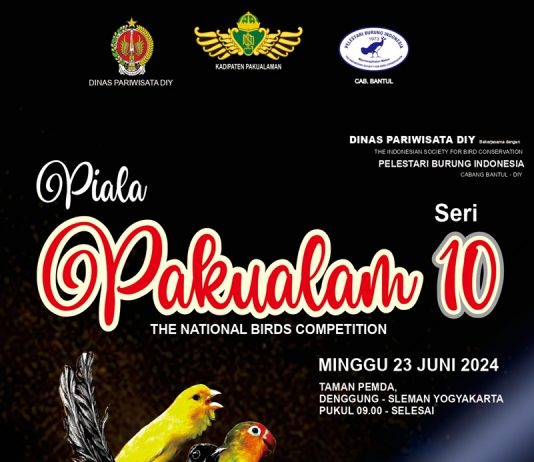 The National Bird Competition “Piala Pakualam Seri 10” (23 Juni 2024)