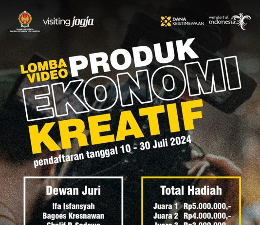 Lomba Video Produk Ekonomi Kreatif (Pendaftaran 10-30 Juli 2024)