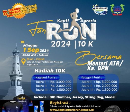 Kapti Agraria Fun Run 2024 (1 September 2024)