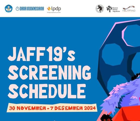 Jadwal Pemutaran Film JAFF19 (30 November – 7 Desember 2024)