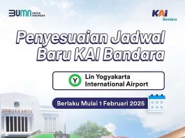 Penyesuaian Jadwal Baru KAI Bandara YIA (Berlaku mulai 1 Februari 2025)