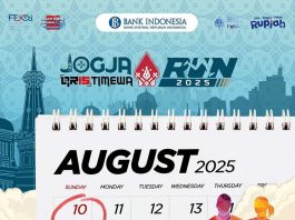 Jogja QRIStimewa Run 2025 (race: 10 Agustus 2025 pendaftaran dibuka 20 Juni 2025)