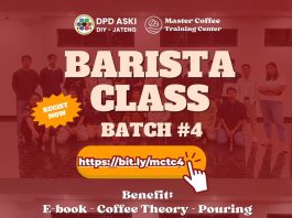 BARISTA CLASS Batch #4 (18 Juli 2025)